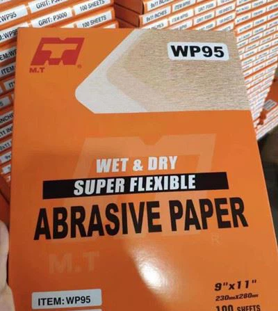 Carborundum sandpaper