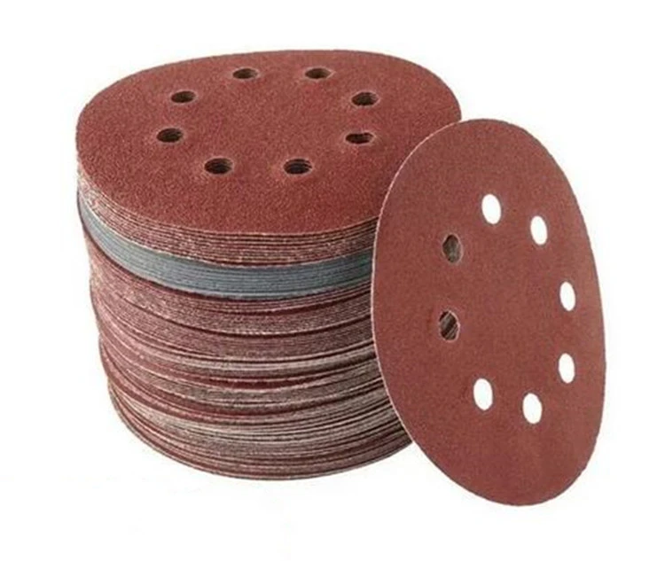 Red sanding discs with hole750 Red sanding discs with hole750